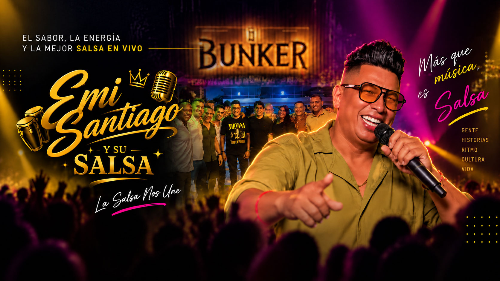 Emi Santiago y su Salsa en Vivo en El Bunker - La Salsa Nos Une